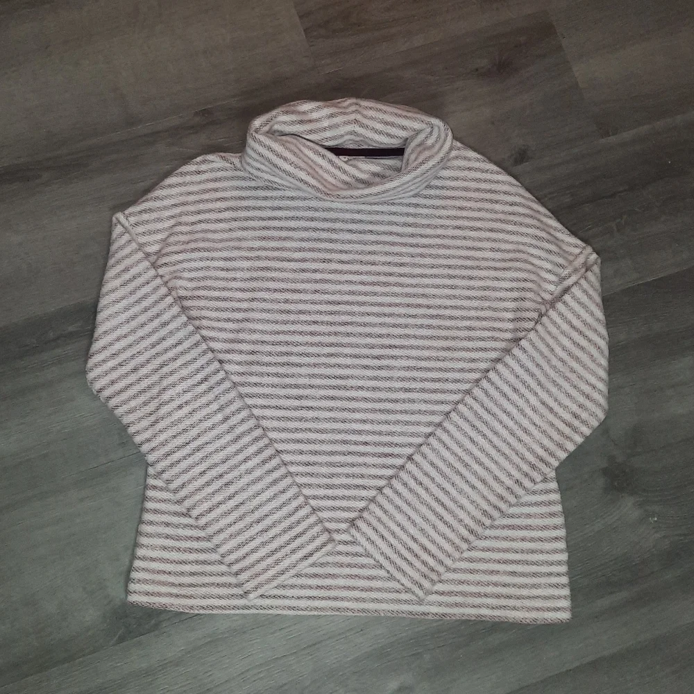 A New Day Striped Cowlneck Sweater